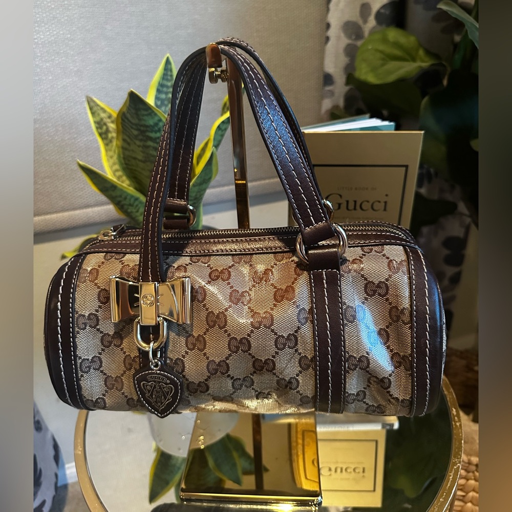 Gucci Duchessa Mini Boston Bag with Unbranded Crossbody Strap - Picture 1 of 12